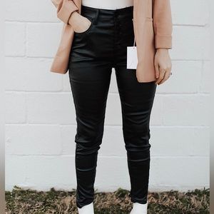 BNWT Leather Skinny Jean